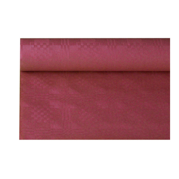 Damast papier bordeaux rol 1.2 x 6 m