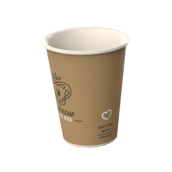 Meesterschap reusable plastic koffiebeker 180 cc - 1