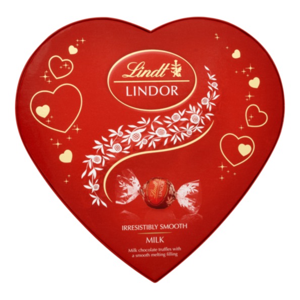 Lindt lindor heart milk doosje 160 gr