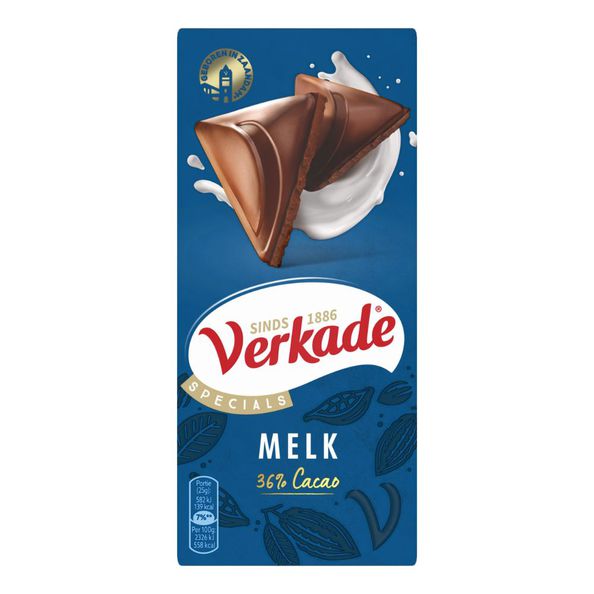 Verkade reep melk 90 gr