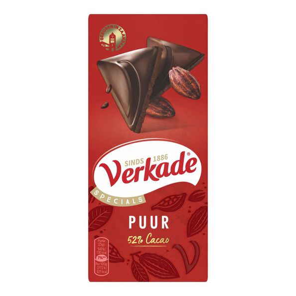Verkade reep puur 90 gr