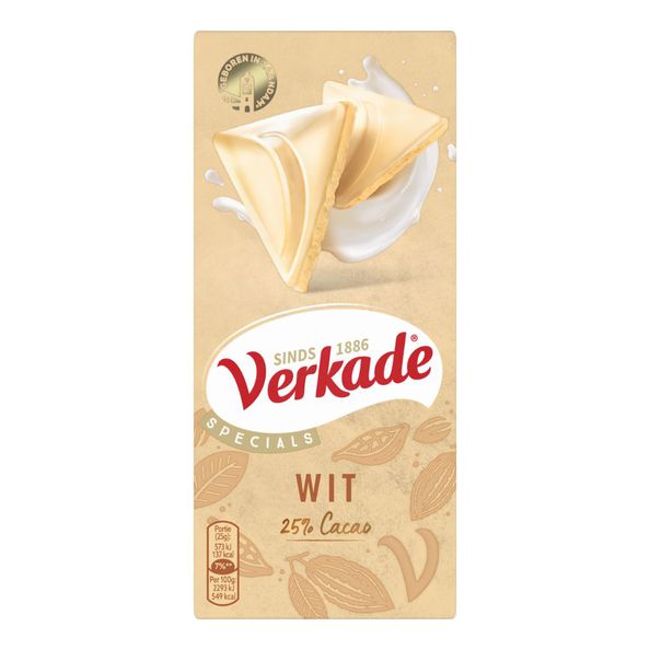 Verkade reep wit 90 gr