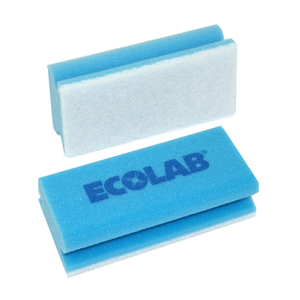Ecolab polifix schuurspons blauw/wit