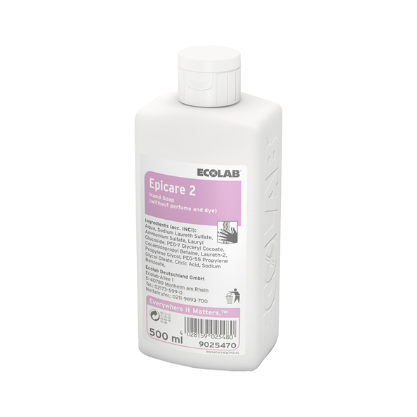 Ecolab epicare 2 reinigende lotion voor gevoelige huid 12x500 ml