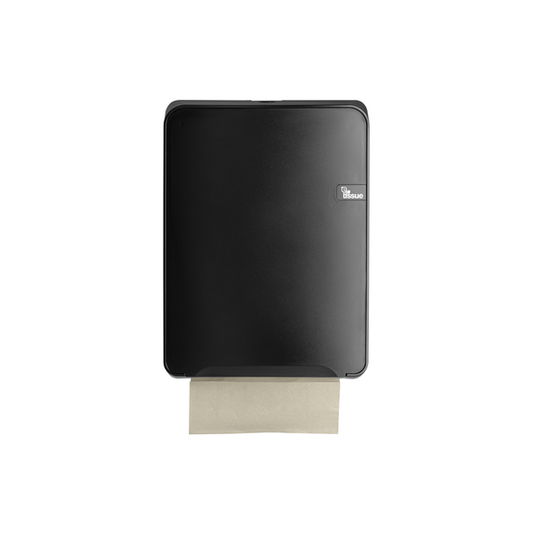 E-tissue vouwhanddoekdispenser zwart