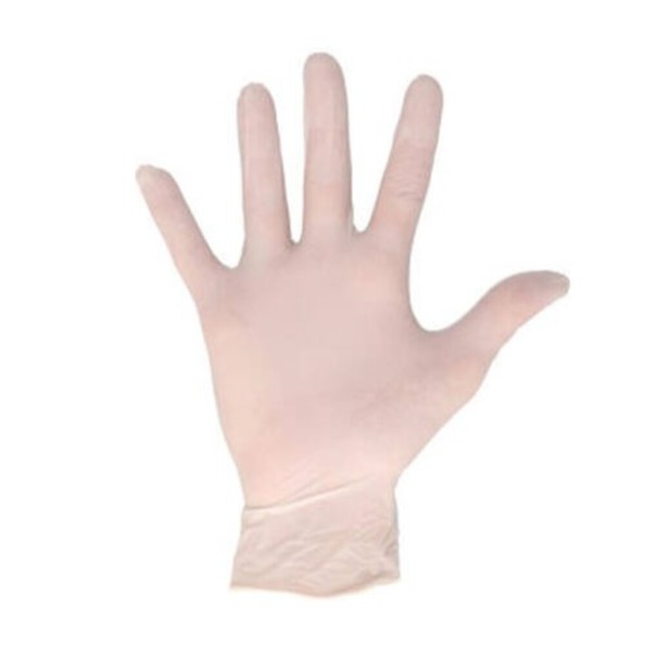 CMT handschoenen latex poedervrij wit S a100