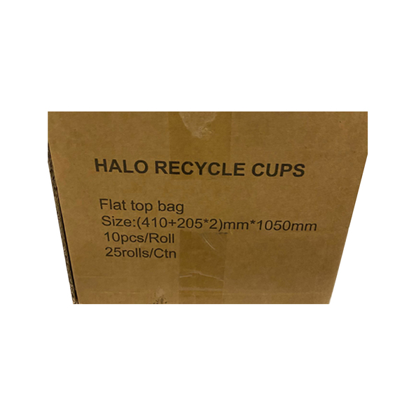 HALO green cups pla bio afvalzakken rol 10 stuks