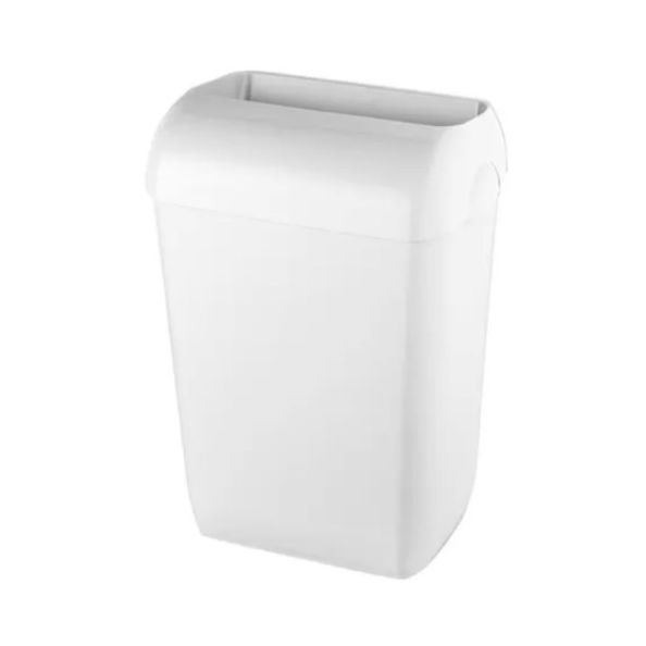 Afvalbak kunststof wandmontage 43 liter wit