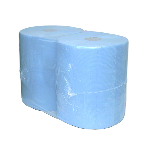 Industriepapier blauw verlijmd 2-lg 380mtr 3