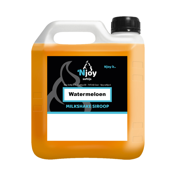 NJOY shakesiroop watermeloen 2 liter