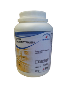 Tana apesin chlorine tablets 13430 N 810 gram (nederland) 300 tabletten