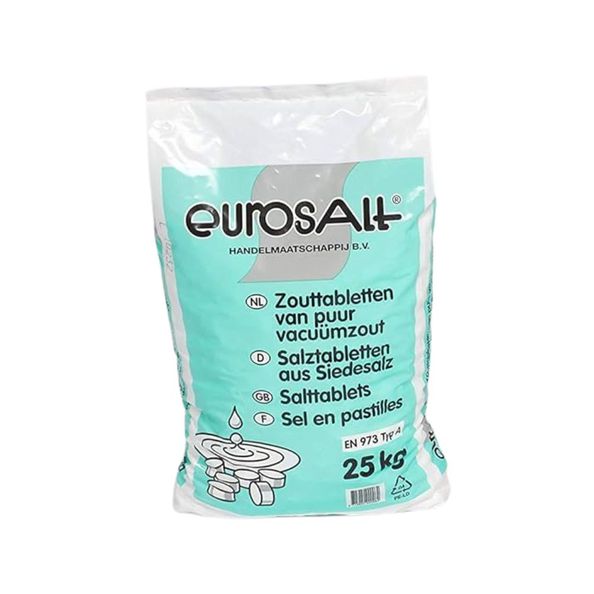 Regeneratie zout tabletten 25 kg.