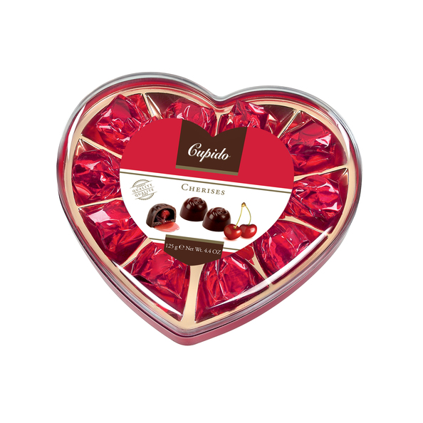 Cupido cherry hearts UTZ 125 gram