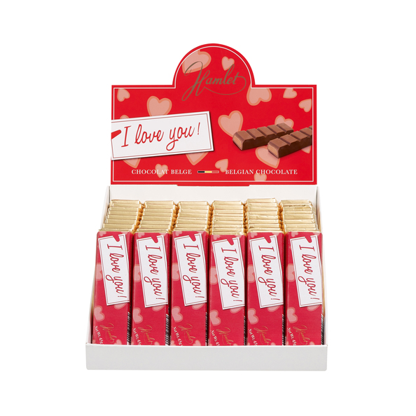 I love you reep melk praline 45 gr