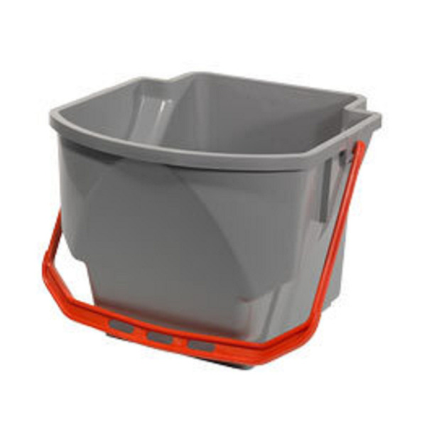 Numatic grijze emmer 16 liter rode hendel