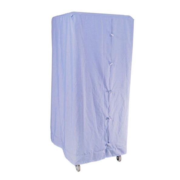 Containerhoes 130/50x210cm 80mµ blauw op koker a50 - 1
