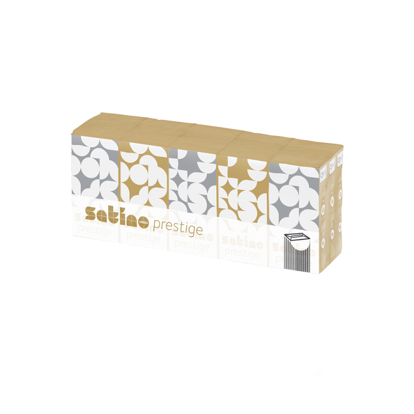Satino prestige zakdoekjes 15x15x10 stuks