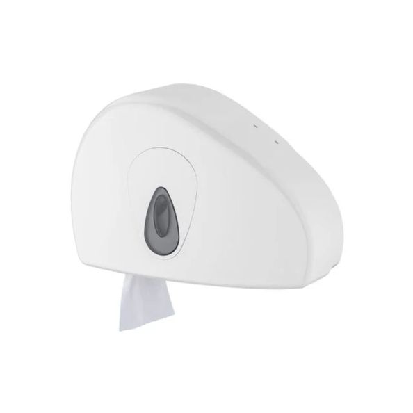Plastiqline jumbo toiletroldispenser mini + restrol wit