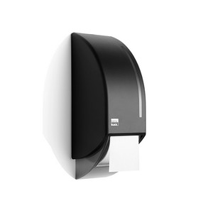 Satino black toiletroldispenser voor twee rollen kunststof zwart