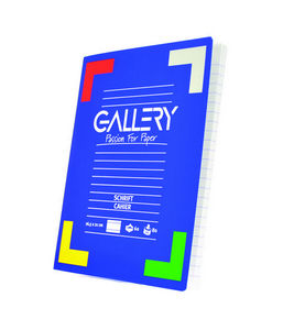 Gallery schrift. ft 16.5 x 21 cm. gelijnd. 72 blad