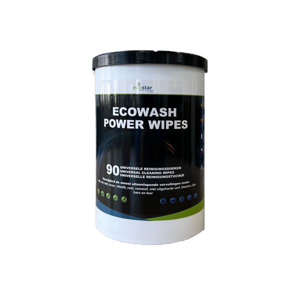 Ecowash power wipes pot 90 doekjes