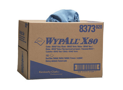 Wypall X80 poetsdoeken 1 lgs blauw 31x42cm