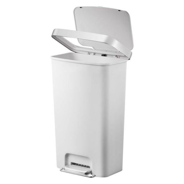 Hana pedaalemmer 45 liter EKO wit - 1