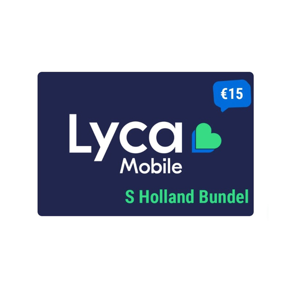 Lycamobile holland bundel S plus sim a5 (primera)