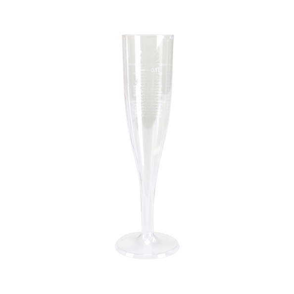 Depa plastic champagneglas glashelder 100 ml