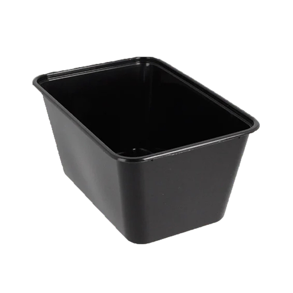 Maaltijdbak pp zwart 1000 ml