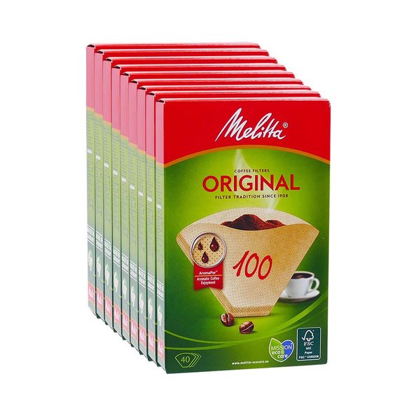 Melitta koffiefilters 100 bruin 40 stuks - 1