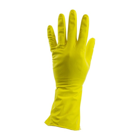 Huishoudhandschoen geel rubber M a10