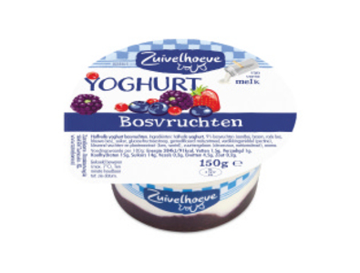 Zuivelhoeve yoghurt bosvruchten 150 gr