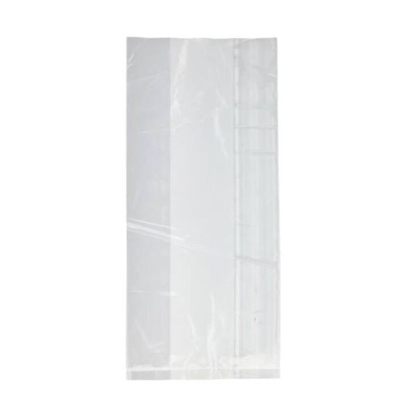 Zijvouw zakken LDPE 18/5x50cm. transparant 20my