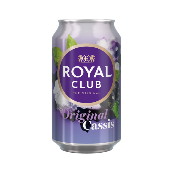 Royal Club cassis blik 33 cl