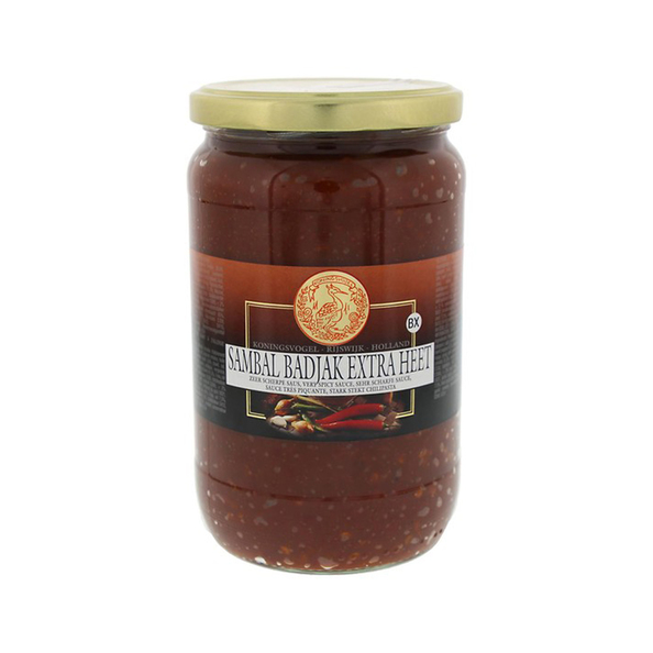 Koningsvogel sambal badjak extra heet 750 gr.