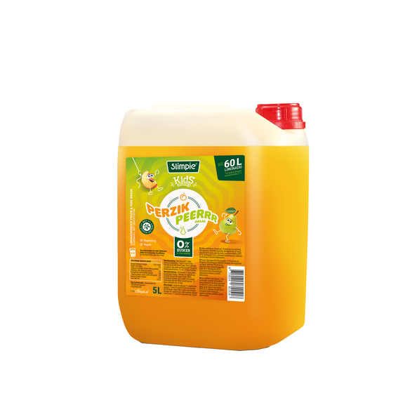 Slimpie limonadesiroop perzik-peerrr 5 liter