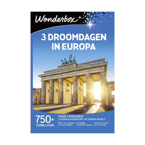 Wonderbox 3 droomdagen in europa