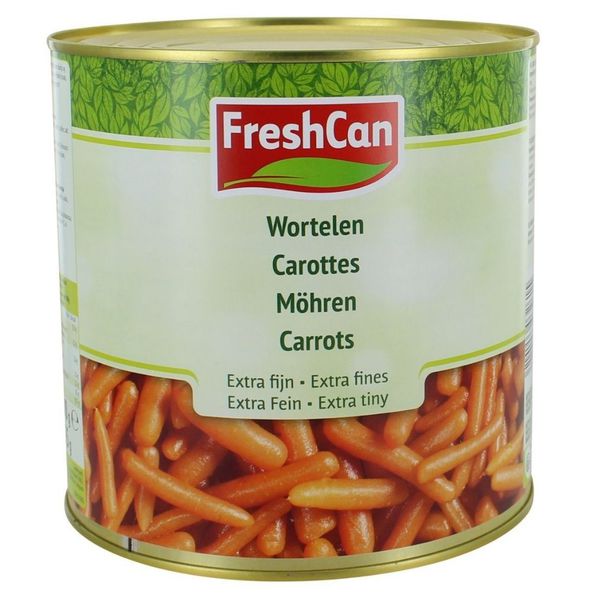 Freshcan doperwten & wortelen extra fijn blik 2.5 kg