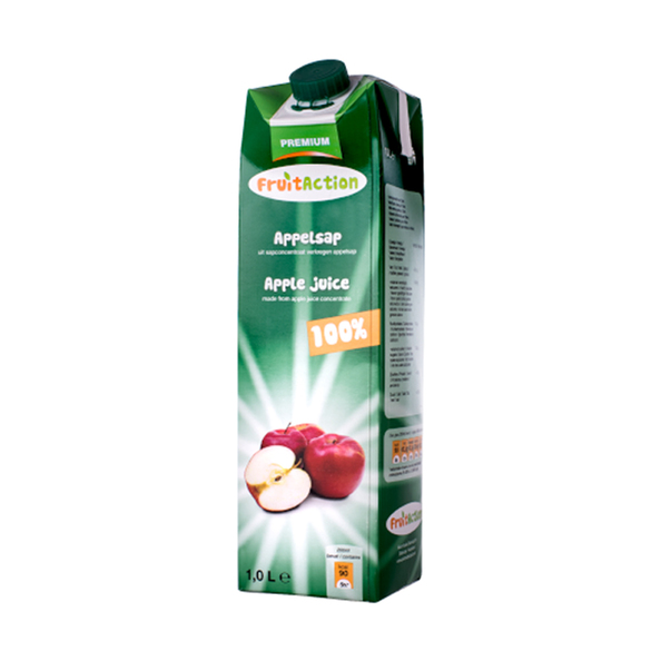 Fruit action appelsap pak 100% 1ltr. a6