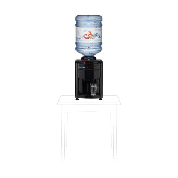 Mister Aqua TT flessenwaterkoeler tafelmodel zwart Amazone