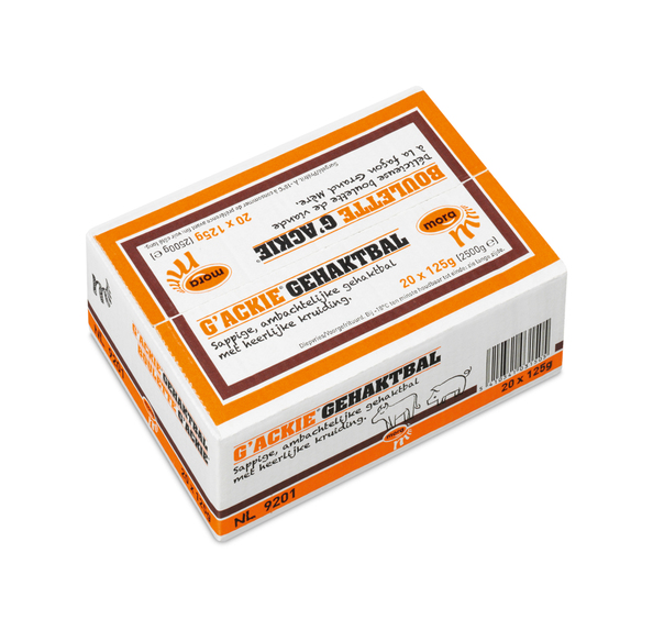 Mora gehaktbal G'Ackie 125 gr