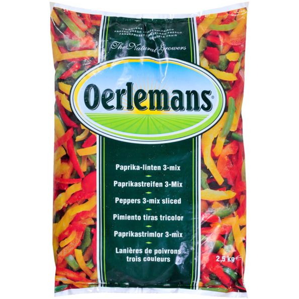 Oerlemans paprikalinten 3-mix 5mm. 2.5 kg