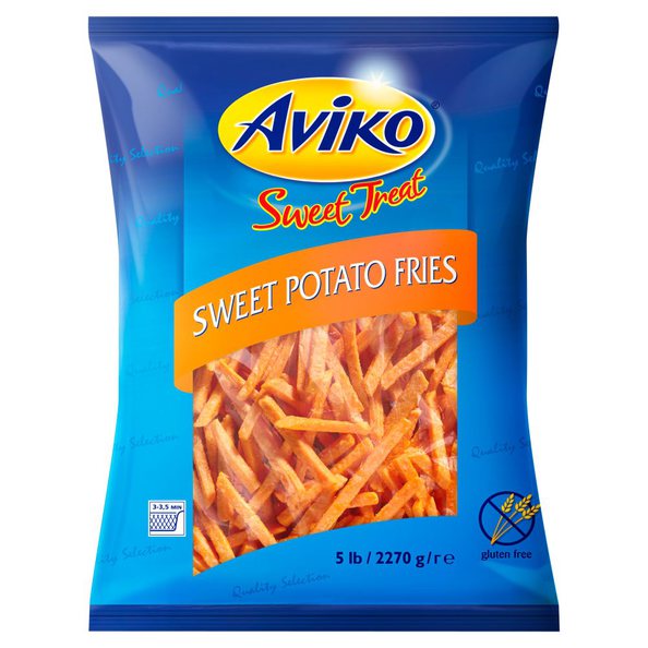 Aviko sweet potato fries 9.5mm. 2270 gr