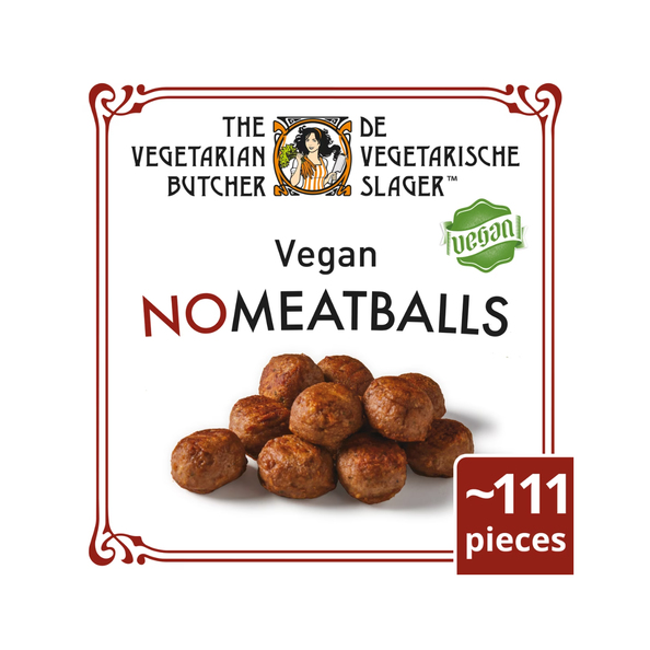 De Vegetarische Slager vegan nomeatballs 2 kg 111 x 18 gr