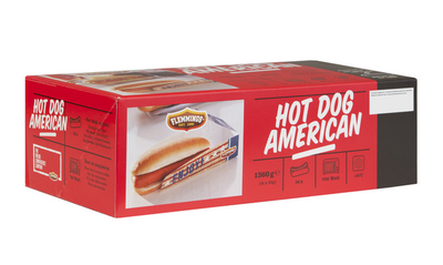 Flemmings hot dogs American  85 gr per stuk verpakt