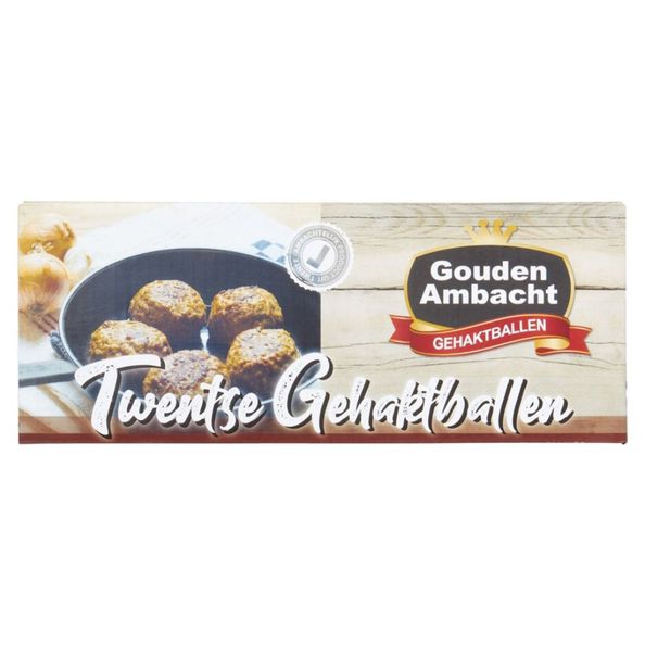 Gouden ambacht twentse gehaktbal plat 125 gr