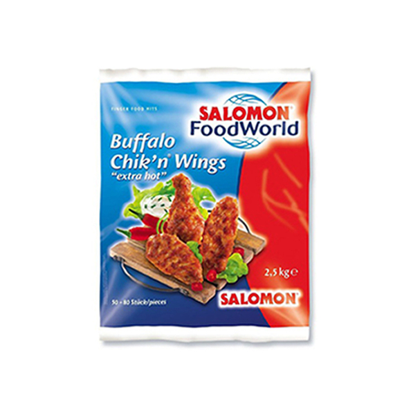 Salomon buffalo chik'n wings extra hot zak 2.5 kg