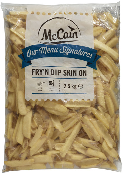 Mccain fry'n dip skin on 2.5 kg