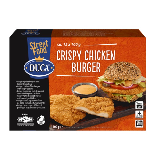 Duca crispy chickenburger 100 gr